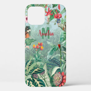 Fantastic Fabulous Tropics Rainforest Monogram iPhone 12 Case