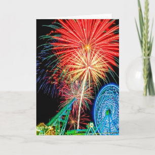 Fantastic Fireworks Greeting Card
