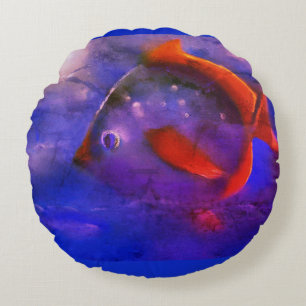 Fantastic Fishes series Round Cushion