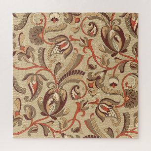 Fantastic Floral: Dreamy Seamless Pattern. Jigsaw Puzzle