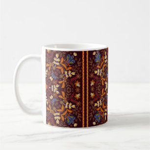 Fantastic flower ornament. Beautiful vintage patte Coffee Mug