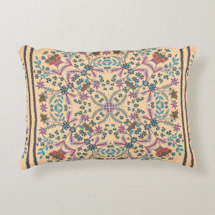Fantastic flower ornament. Beautiful vintage patte Decorative Cushion