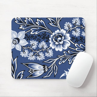 Fantastic Flowers (Blue) Fine Art Mouse Pad