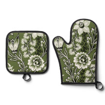FANTASTIC FLOWERS FINE ART IN MOSS GREEN