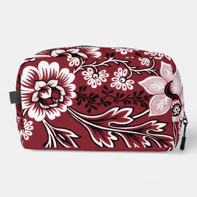 Fantastic Flowers (Maroon) Print Cut Sew Bag (Front)