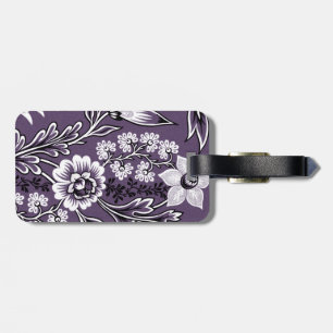 Fantastic Flowers (Plum) Fine Art Luggage Tag