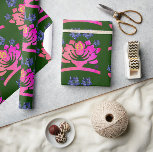 fantastic flowers wrapping paper