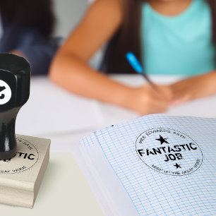 Fantastic Job Personalised Teachers Rubber Stamp
