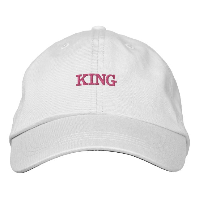 Fantastic KING Men's Women's Handsome Visor-Hat Embroidered Hat (Front)