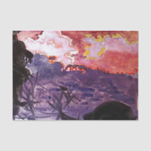 Fantastic Landscape by Mikhail Vrubel Tissue Paper