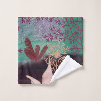 Fantastic landscape wash cloth