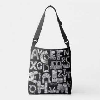 Fantastic Letters Black Crossbody Bag