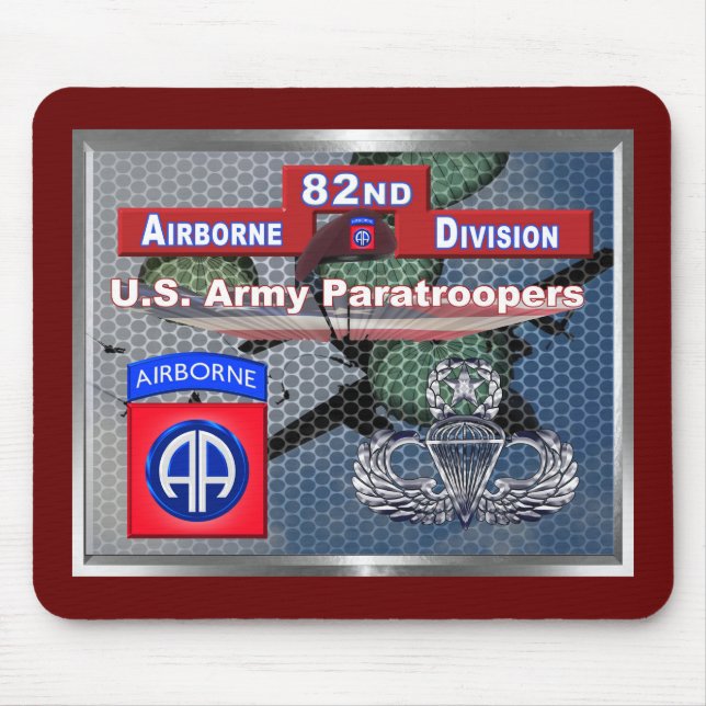 Fantastic Master Jump Wings 82nd Airborne Division Mouse Pad (Front)