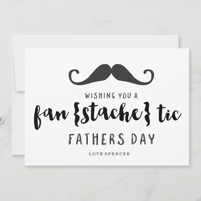 FANTASTIC MUSTACHE | FATHERS DAY CARD (Front)