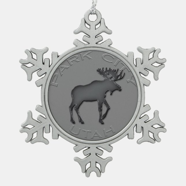 Fantastic Park City Snowflake Ornament (Front)