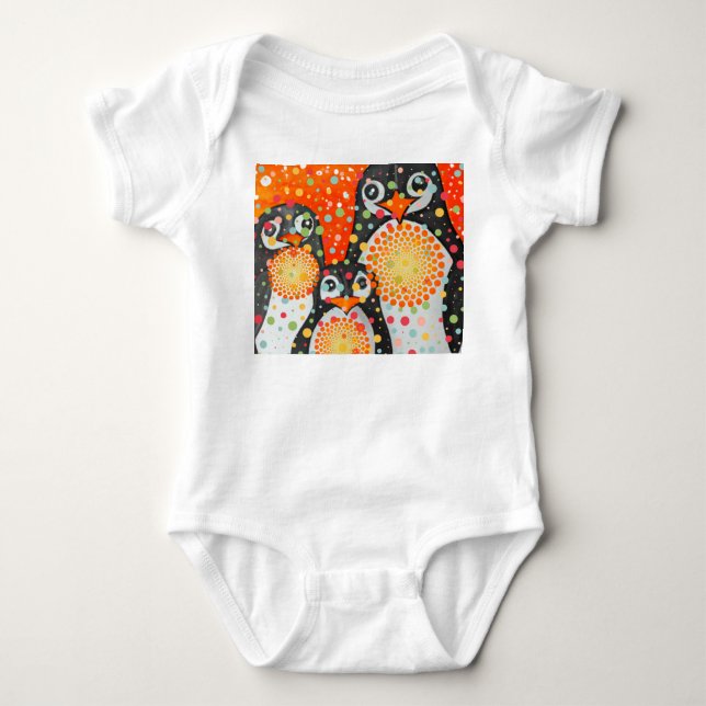 Fantastic Penguins Baby Bodysuit (Front)