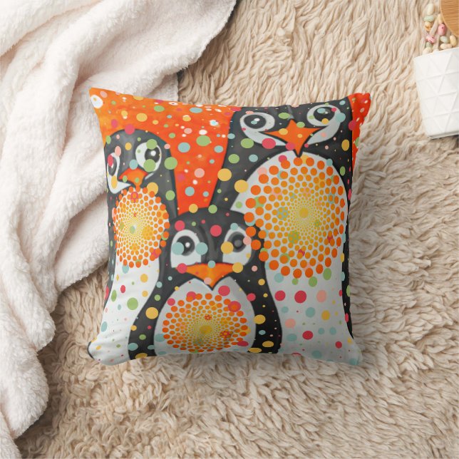 Fantastic Penguins Cushion (Blanket)