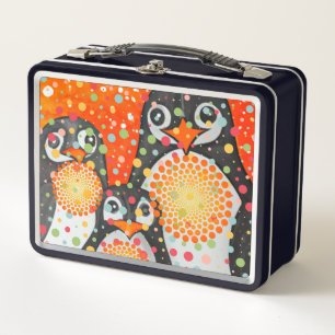 Fantastic Penguins Metal Lunch Box