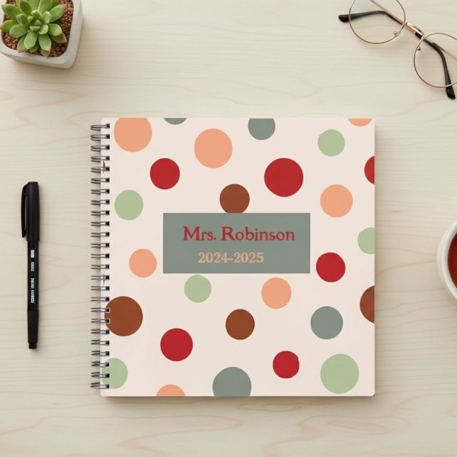 Fantastic personalized retro teacher diary  notebook (Creator Uploaded)