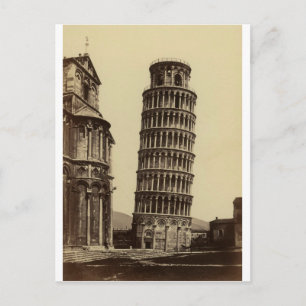 Fantastic photo of Pisa tower in 1860! Postcard