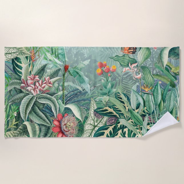 Fantastic Rainforest Paradise  Beach Towel (Front)
