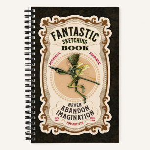 “Fantastic Sketching Book” 5.5 x 8.5" Notebook
