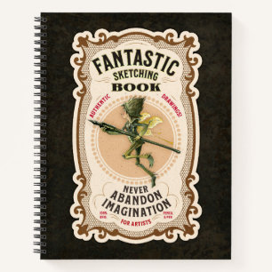 “Fantastic Sketching Book” 8.5 x 11" Notebook