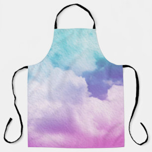 fantastic soft cloud with pastel gradient color an apron