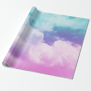 fantastic soft cloud with pastel gradient colour a wrapping paper