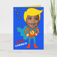 Fantastic Superhero Comic Birthday Kid Card