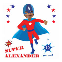 Fantastic USA Superhero Boy Birthday Tremendous