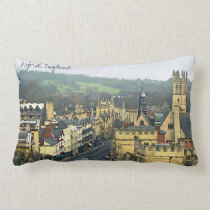 Fantastic View, Oxford, England, High Street #3 Lumbar Cushion