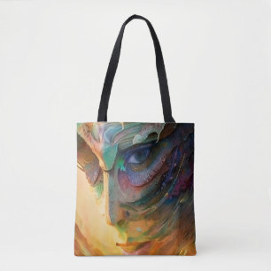 Fantastic woman portrait tote bag
