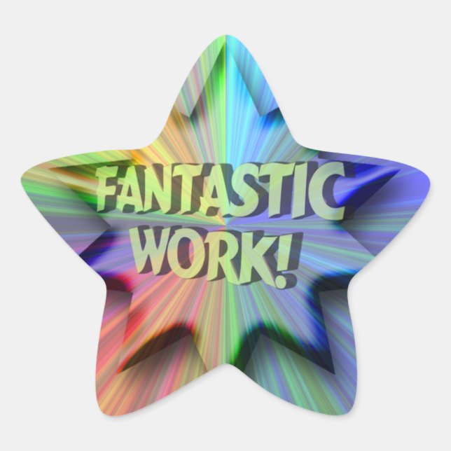 Fantastic Work Star Sticker (Front)
