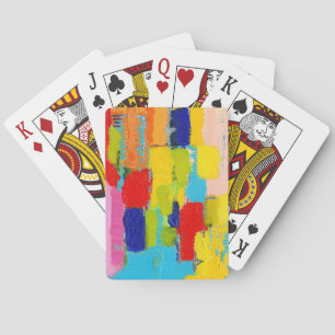 Fantastical Abstract Painting by Kris Taylor Playing Cards