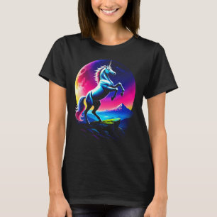 Fantastical Colourful Unicorn Wilderness Women's T-Shirt
