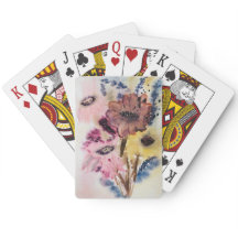 Fantastical Florals Handpainted Playing Cards