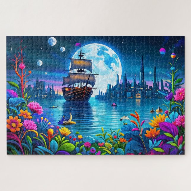 Fantastical Scenes in Vivid Colour Jigsaw Puzzle (Horizontal)