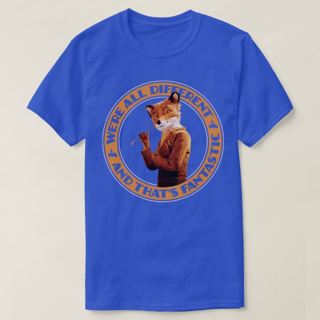 FantasticFox Were all Different T-Shirt (Design Front)