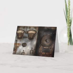 Fantasy - A tribute to Steampunk Holiday Card