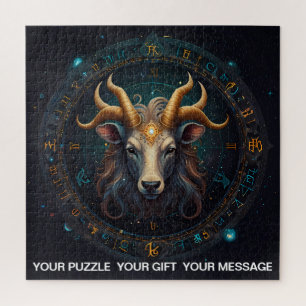 Fantasy Abstract Celestial Zodiac Sign Dreamscape Jigsaw Puzzle