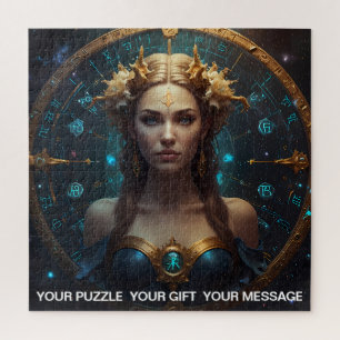 Fantasy Abstract Celestial Zodiac Sign Dreamscape Jigsaw Puzzle