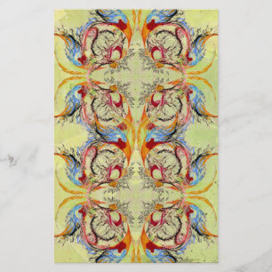 Fantasy Abstract Scrapbook Craft Paper Pale Green