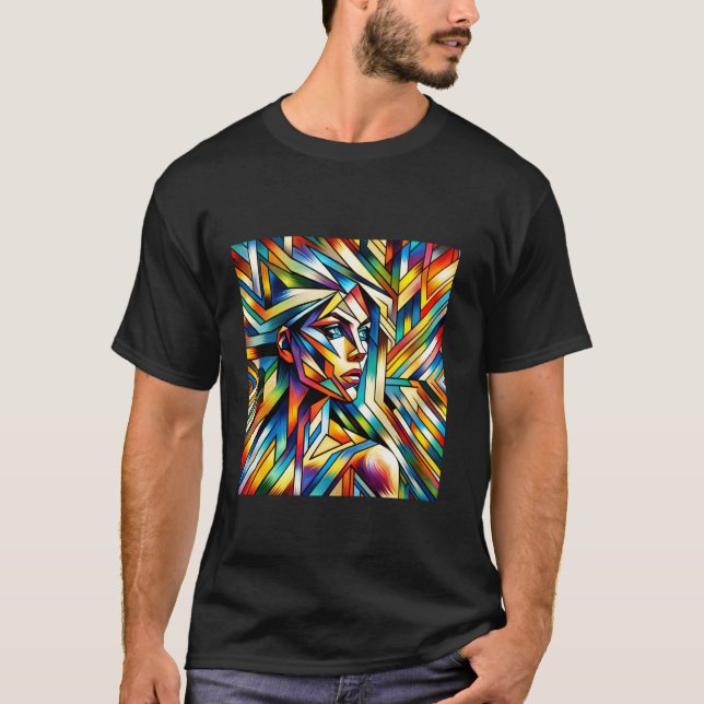 Fantasy Abstract Surreal Girl T-Shirt (Front)