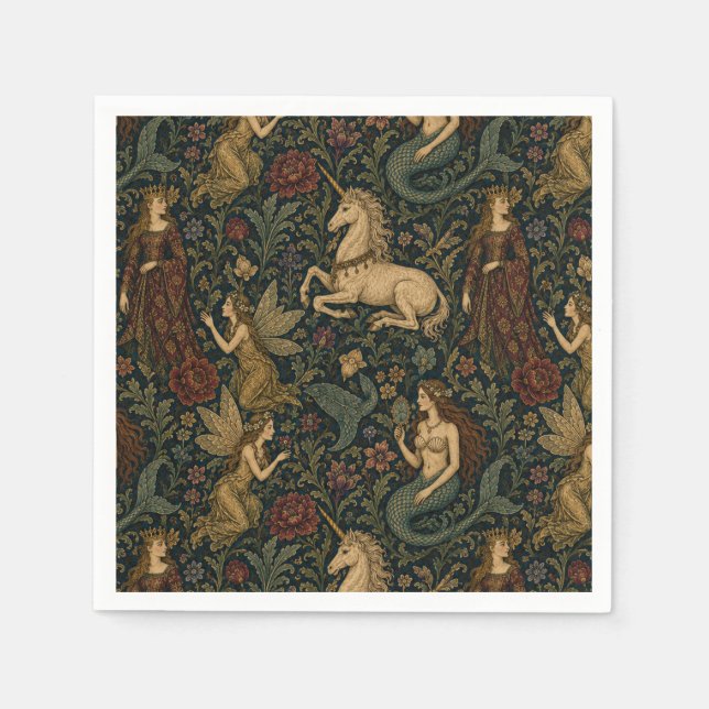Fantasy Academia Feminine  Napkin (Front)