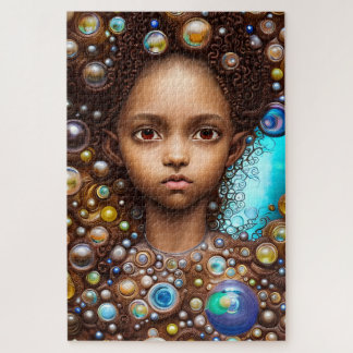 Fantasy African American elf Jigsaw Puzzle