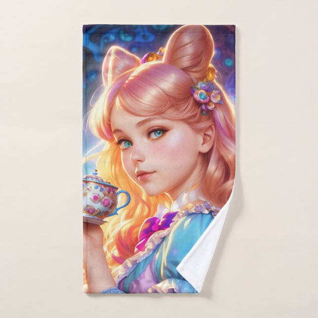 Fantasy Alice In Wonderland Bath Towel Set (Hand Towel)