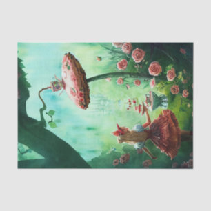 Fantasy Alice in Wonderland Decoupage Tissue Paper