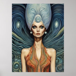 Fantasy Alien Woman Poster