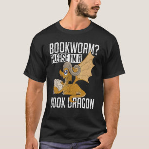 Fantasy Animal Book Dragon Bookworm Book Nerd Read T-Shirt